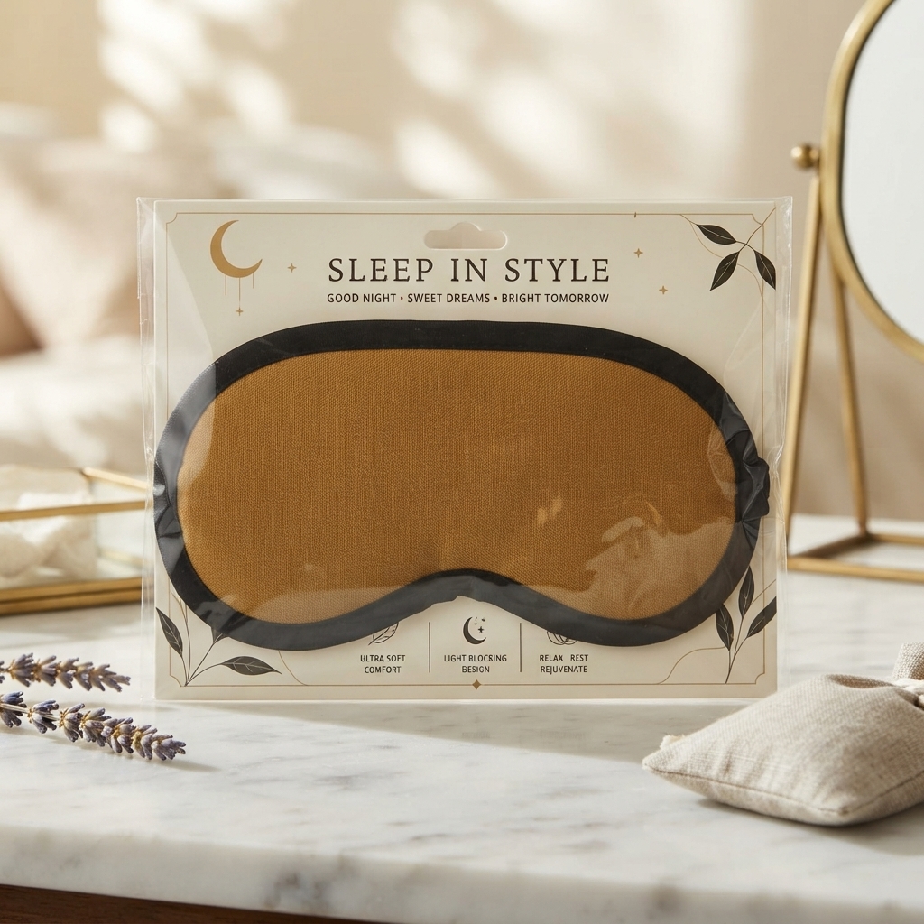 Premium Quality Adjustable Sleep Mask | Lightweight Breathable Design For Travel & Home Use - Image 2