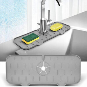 Silicone Kitchen Faucet Splash Guard Sink Mat – Kitchen Accessory Designed For Water Protection And Daily Sink Maintenance Routine
