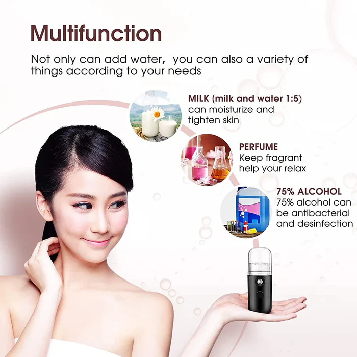 Portable Beauty Instrument Humidifier Easy To Carry Spray Nano Spray Water Meter Steam Face Cold Spray (30 ml) - Image 4