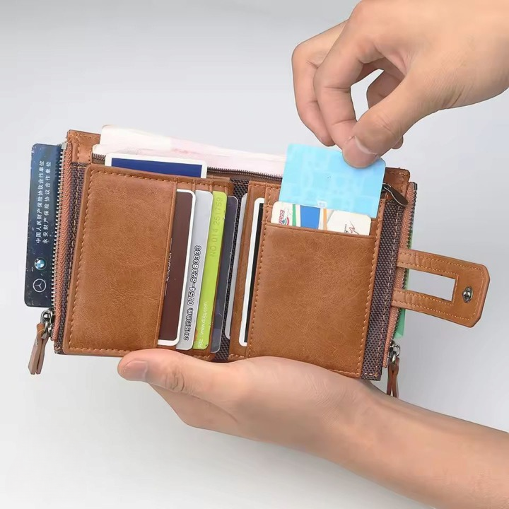 Genuine Baellerry Buffalo Leather Wallet Classic Trifold Edition - Fashion Accessory Designed For Cash Storage And Daily Carry Routine - Image 3