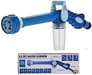 Ez Jet Water Canon 8 In 1 Turbo Water Spray – For Car & Bike Washing, Gardening – Best Quality Water Spray ( Random Color )