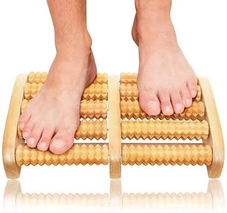 Wooden Roller Massager | Durable Natural Wood Design For Relaxation Stress Relief And Improved Blood Circulation - Image 2