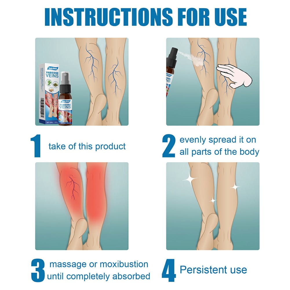 Varicose Veins Treatment Spray – Advanced Formula for Spider Veins, Leg Pain & Swelling Relief ~ 30ml - Image 3