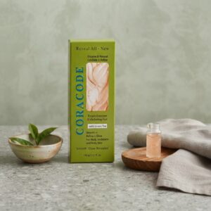 Coracode Triple Enzyme Exfoliating Gel With Green Tea | Smooth Refined Glow For Neck Underarm Body Skin 100g