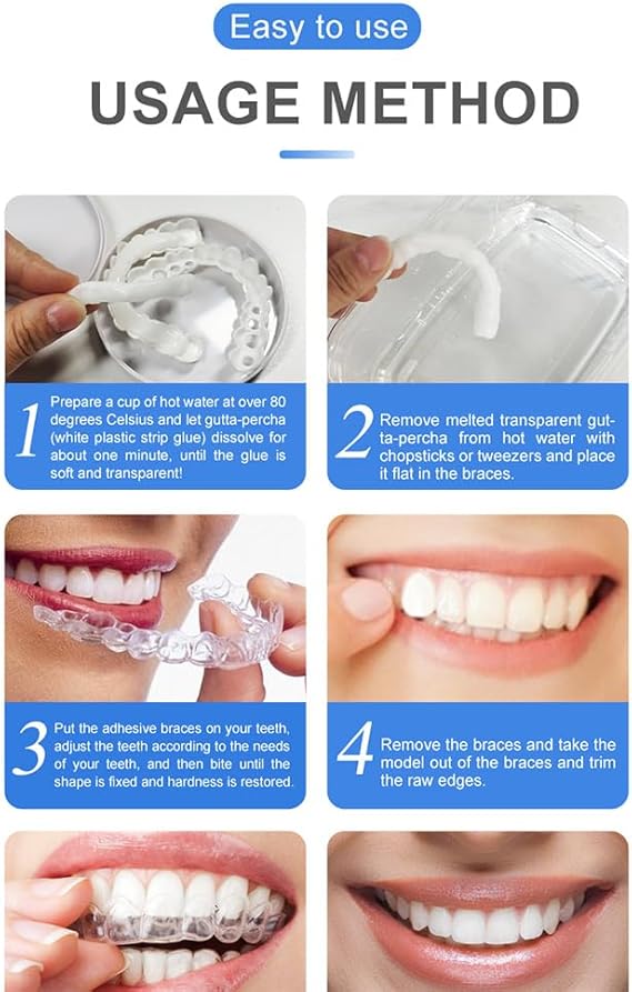 Snap On Smile - Veneers Teeth for Men and Women - Moldable False Artificial Braces Teeth - Image 3