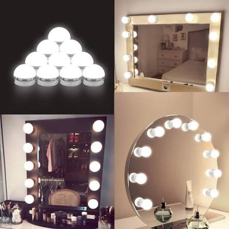 10 Bulbs Mirror Vanity Light | 3 Modes Makeup Dressing Table & Bathroom Mirror Vanity Lights - Image 3