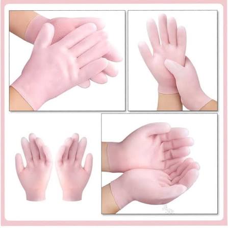1 Pair Silicon Gel Gloves | Soft Silicone Manicure Gloves For Hand Care | Winter Product (1 Pair) - Image 2