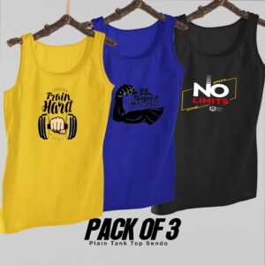 Pack of 3 Men’s Gym Sando Tank Tops – Sleeveless Fitness & Workout Wear