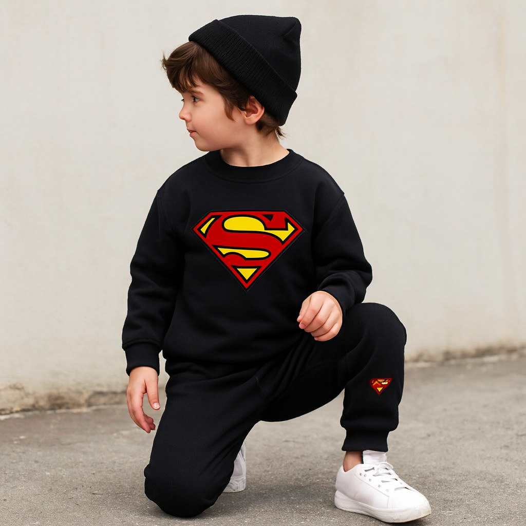 Kids Winter Tracksuit Set | Fleece Jumper & Bottoms for Boys & Girls – Warm Sweatshirt & Trousers, Pack of 1 FOR BABY AND KIDS - Image 2