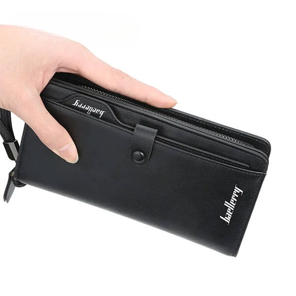 Balebaily Long Zipper Wallet for Men & Women PU Leather Wallet with 15 Card Slots Phone Pocket and Photo Window - Image 3