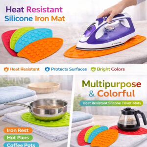 Silicon Iron Mat | Heat-Resistant Iron Pad For Flat Irons & Ironing Boards | Multipurpose Silicone Iron Mat | Home & Kitchen Item