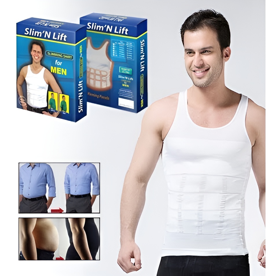 Slim N Fit Body Shaper Vest Shirt – Tank Top Sleeveless Shape wear For Men - Image 2
