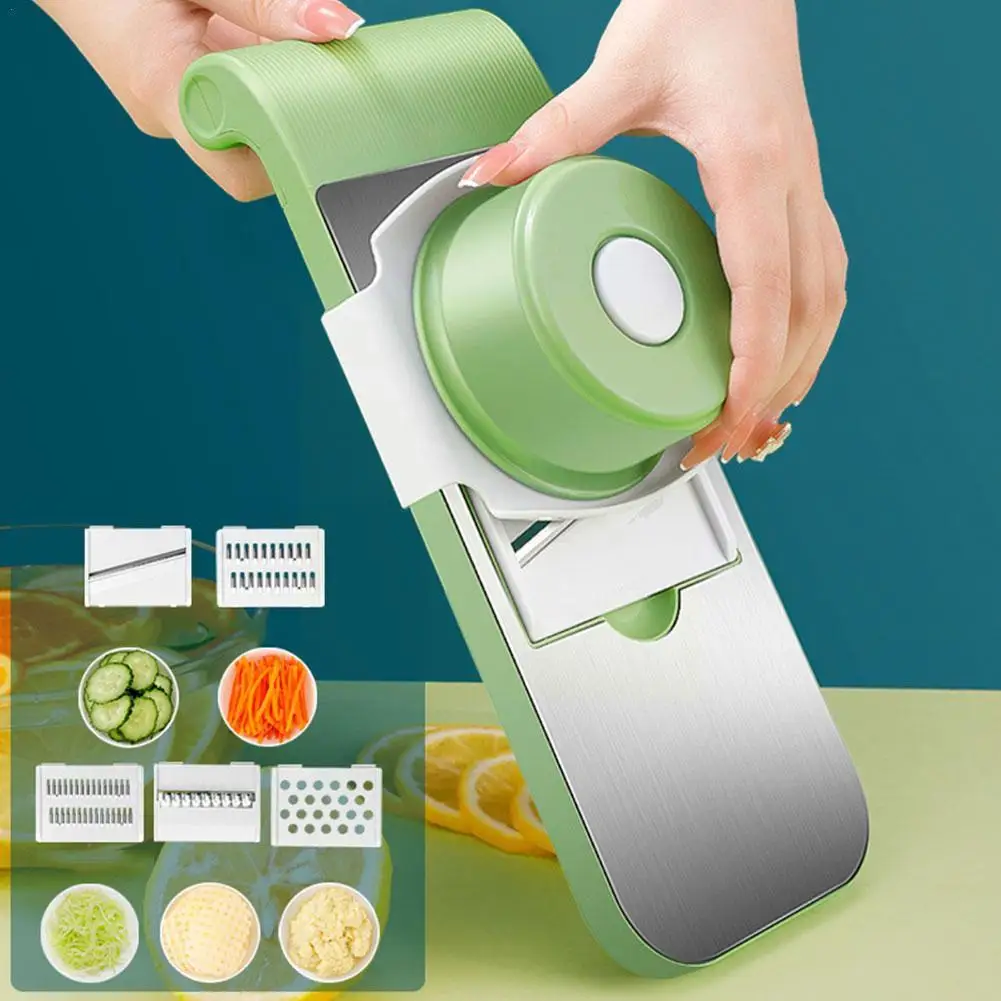 Stainless Steel Multifunctional Vegetable Cutter Grater For Vegetables Slicers Shredders Peeler Carrot Fruit Vegetable Cutting Kitchen Tool.(random color ) - Image 4