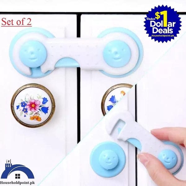 New 1pc Cabinet Door Drawers Refrigerator Locks Protection from Children Baby Safety Plastic Security Lock(random color) - Image 5