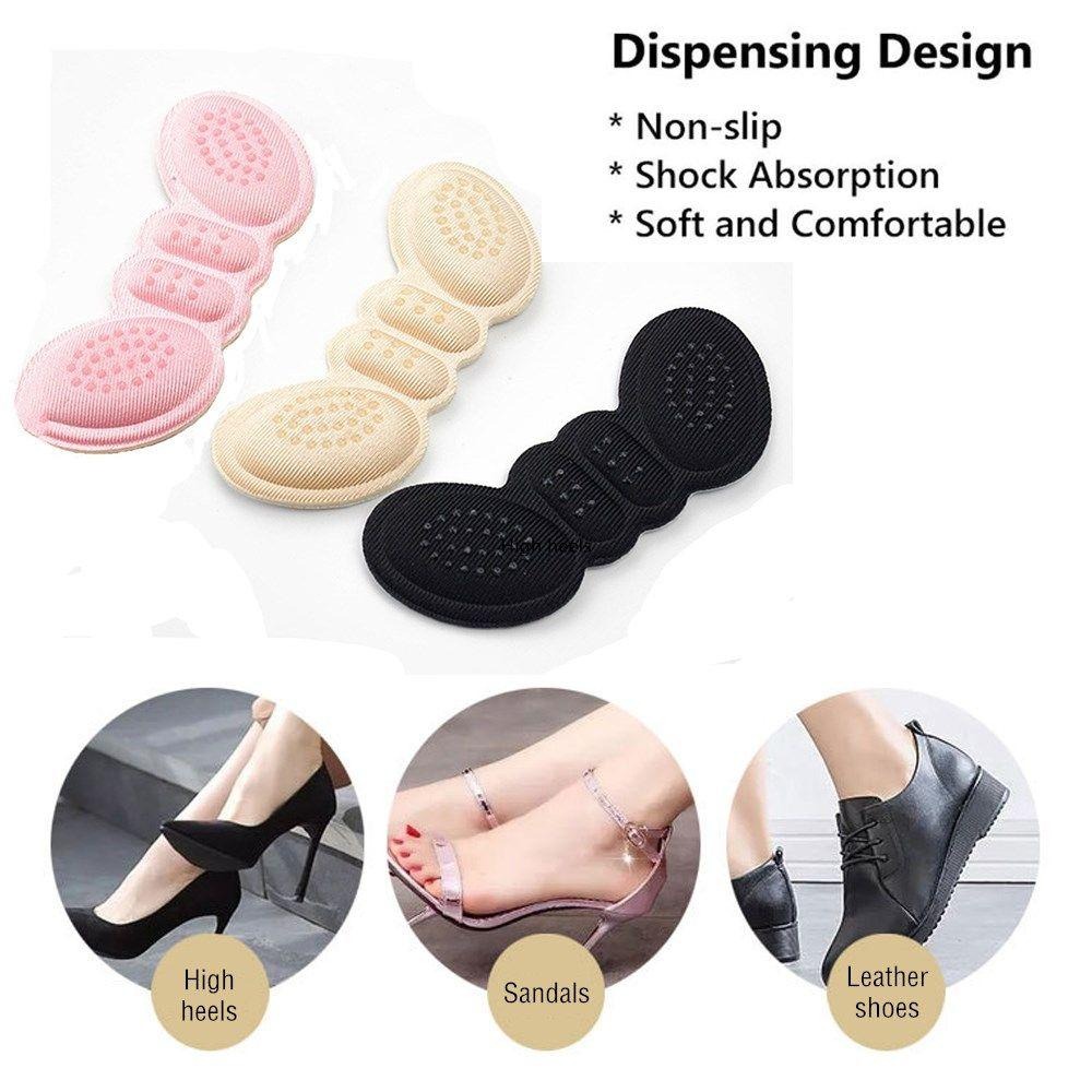 Women Insoles for Shoes High Heel Pad Adjust Size Adhesive Heels Pads Liner Grips Protector Sticker Pain Relief Foot Care Insert(random color) - Image 2