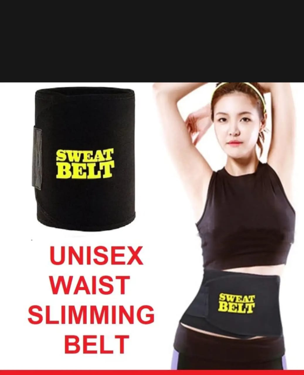 Professional Sweet sweat Belt for Weight Loss Slimming Trimming Waist Trainer Fitness Belt for men and women - Image 3