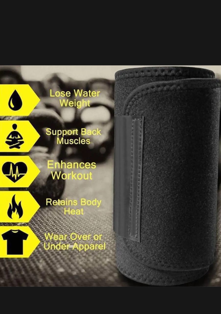 Professional Sweet sweat Belt for Weight Loss Slimming Trimming Waist Trainer Fitness Belt for men and women - Image 2