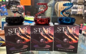 Star Solar Powered Levitating Ball Air Freshener for Car Dashboard, Aesthetic Car Decor | Best Quality ( Random Color )