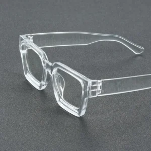 Trendy Transparent Frame Bold Fashion Glasses for Men & Women – Stylish Clear Lens Eyewear for Daily Wear