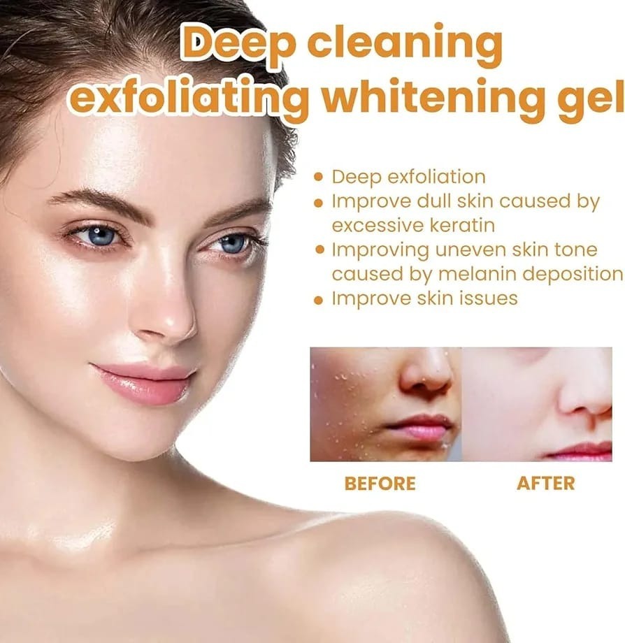 Orange Enzymes Exfoliating & Brightening Gel | Deep Cleansing Face Gel for Smooth, Glowing & Refreshed Skin (100g) - Image 2