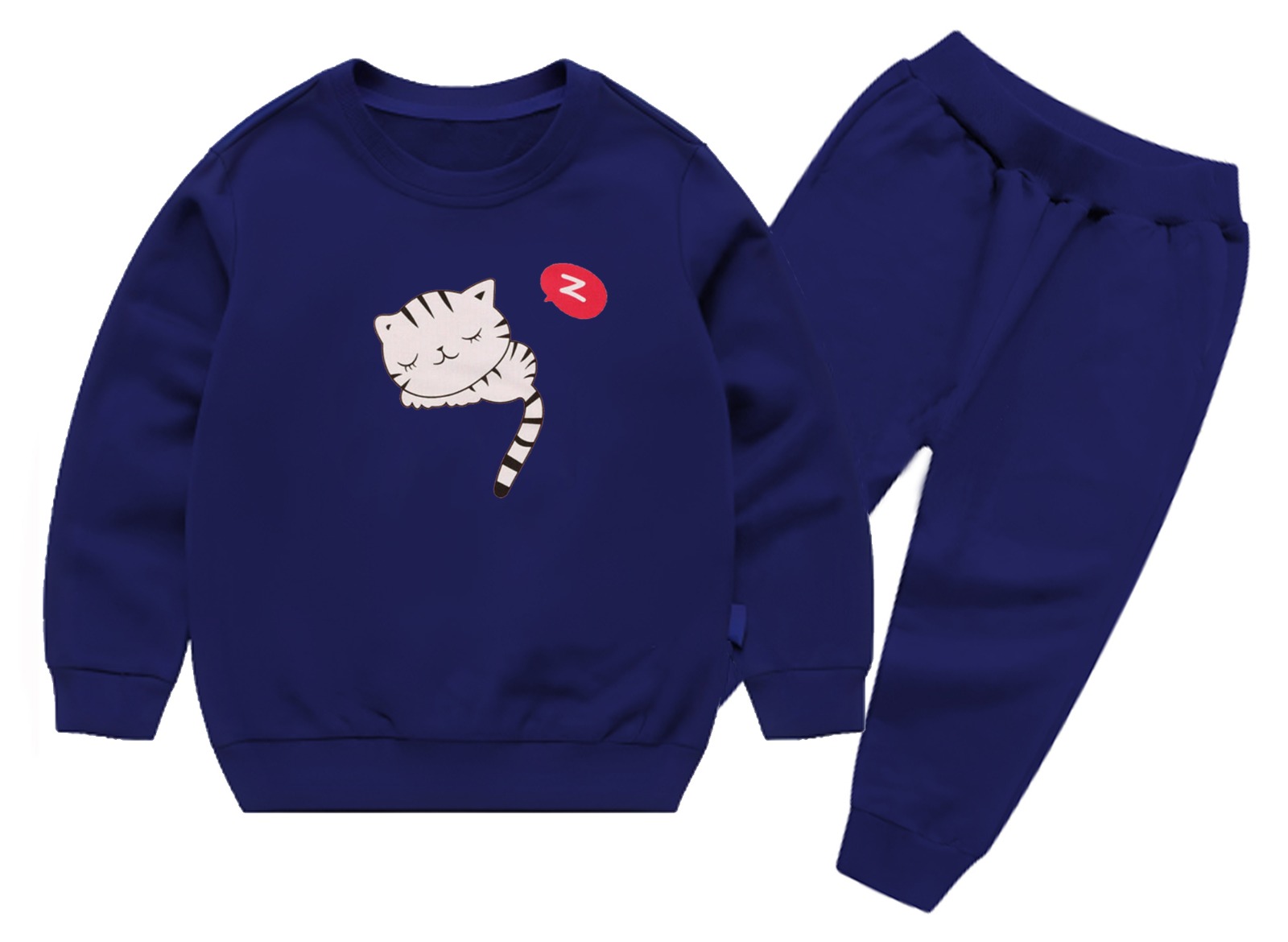 Sweatshirt & Pajama Trouser Tracksuit for Kids | Winter Warm Fleece Clothing Set Outfit for Boys & Girls – Cozy & Stylish | FOR BABY AND KIDS - Image 4