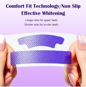Purple Teeth Whitening Strips for Sensitive Colour Corrector for White Teeth | Oral Care