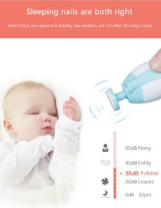 Premium 6-in-1 Electric Baby Nail Trimmer Set – Safe Infant Nail Filer, Clipper Alternative Kit with Storage Case – Random Color