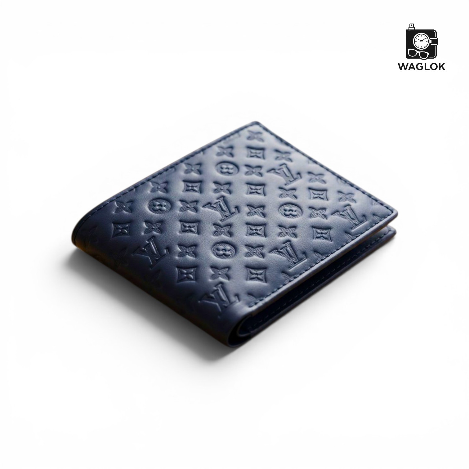 Men's Genuine Leather Bifold Wallet with Gift Box | Monogram Pattern RFID Card Holder Pocket Friendly Wallet - Image 4