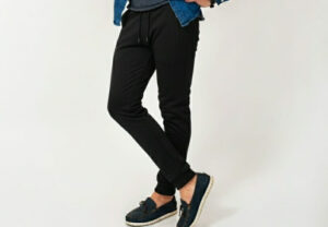 Black Trouser with Double Side Zipper Pockets | Comfortable & Stylish Casual Bottom | Premium Fabric