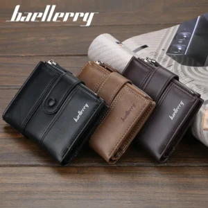 Genuine Baellerry Buffalo Leather Wallet – Classic Trifold Edition