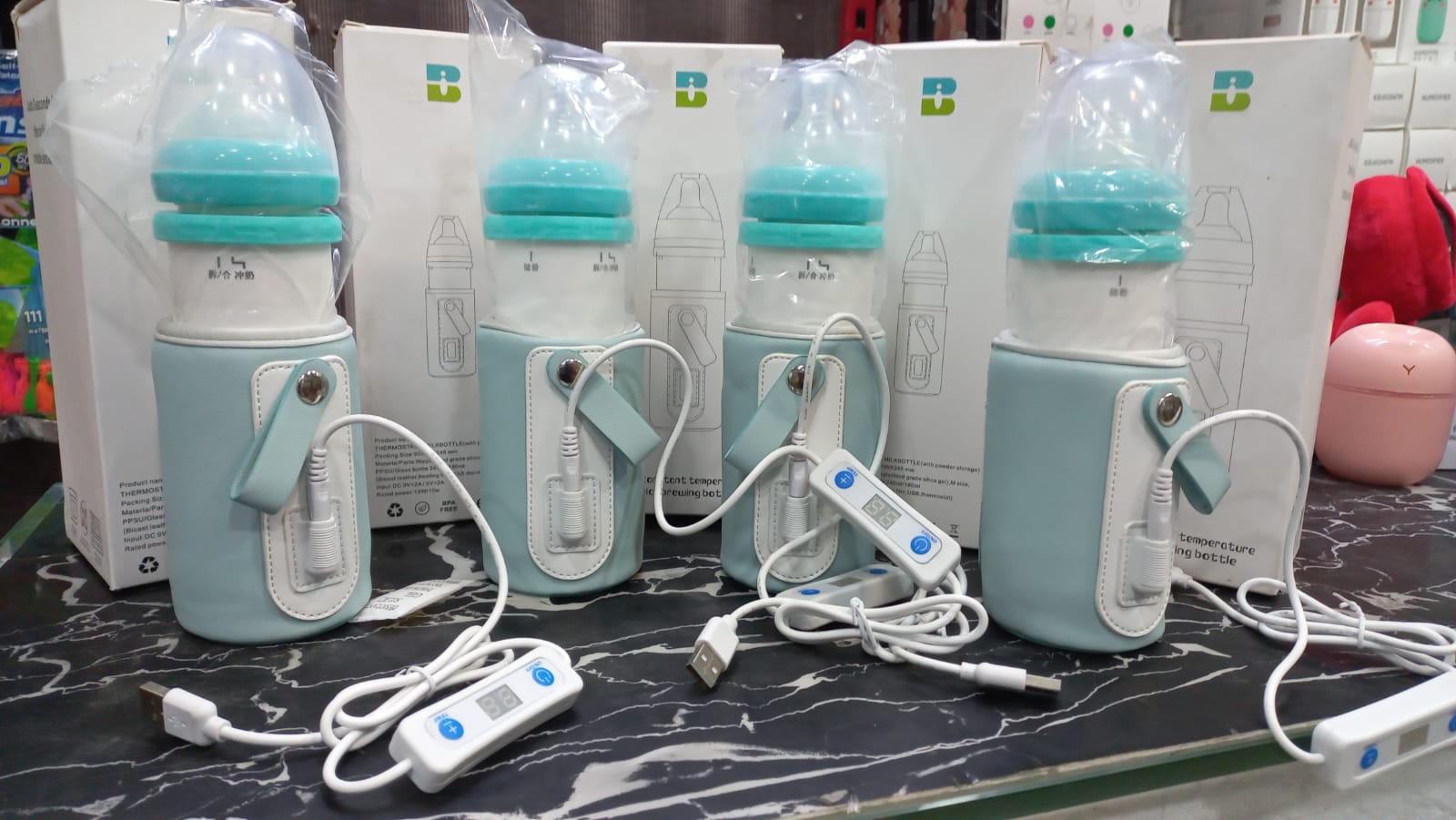 USB Baby Bottle Warmer With Adjustable Temperature Display Portable Milk Warmer For Convenient Baby Feeding At Home Or On The Go - Image 4