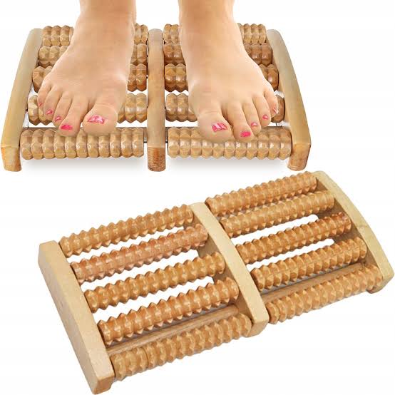Wooden Roller Massager | Durable Natural Wood Design For Relaxation Stress Relief And Improved Blood Circulation - Image 3
