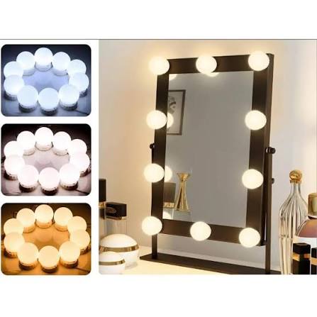 10 Bulbs Mirror Vanity Light | 3 Modes Makeup Dressing Table & Bathroom Mirror Vanity Lights - Image 2