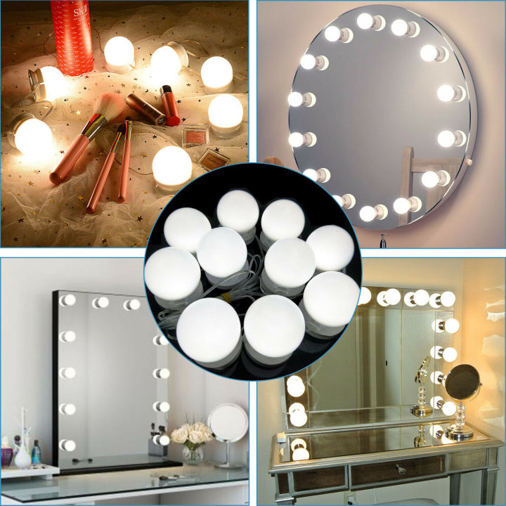 10 Bulbs Mirror Vanity Light | 3 Modes Makeup Dressing Table & Bathroom Mirror Vanity Lights - Image 4