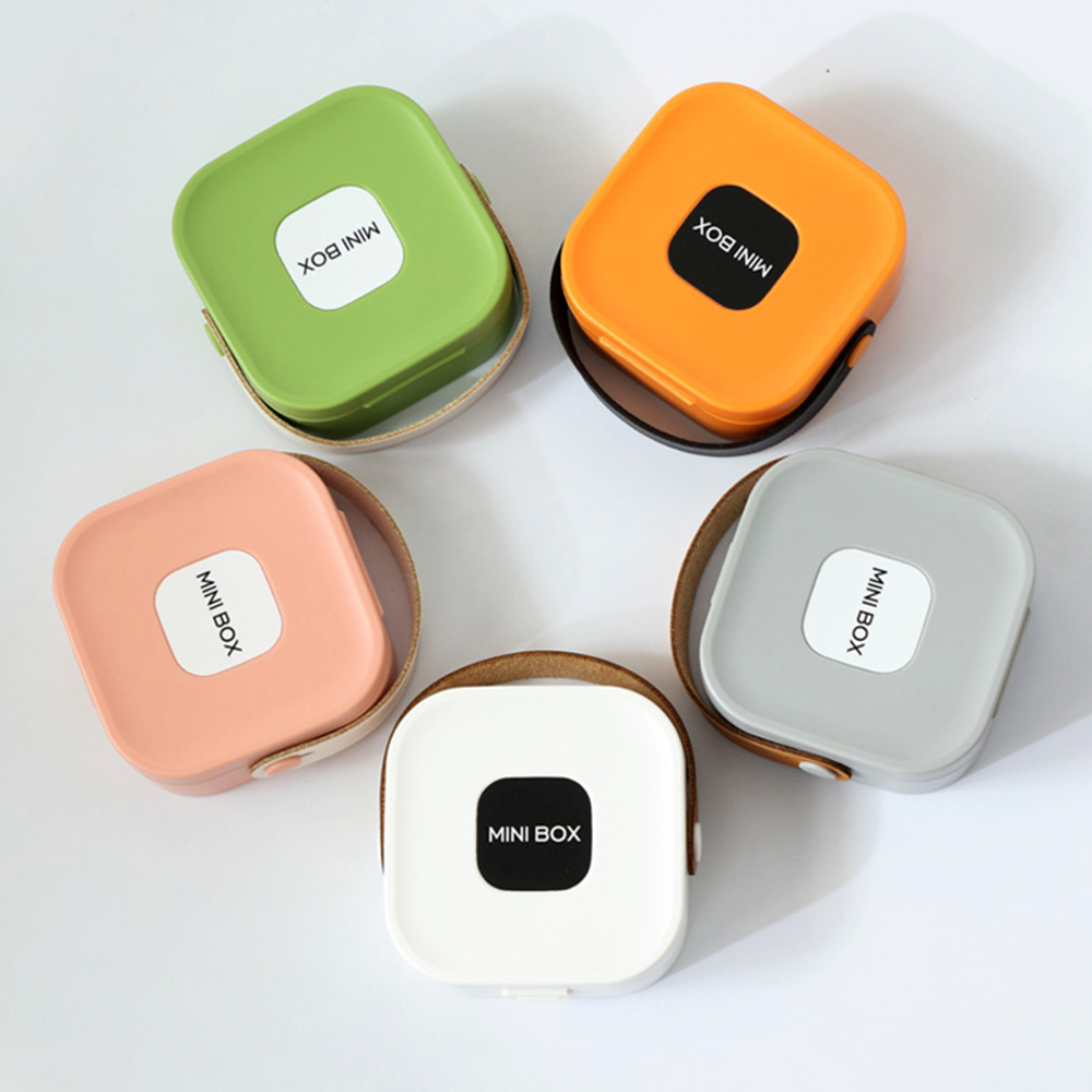 Jewelry Organizer Box | Portable Jewelry Storage Box | Sleek | Portable | Multi-Functional Travel Jewelry Organizer | Durable | Compact Ring | Necklace | Earring Storage Boxes With Mirror | For Travel | Home | Gift Option - Random Color - Image 2